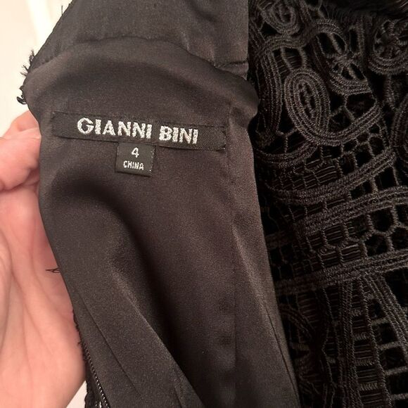 Gianni Bini Monica Lace Peplum Dress - Picture 5 of 8